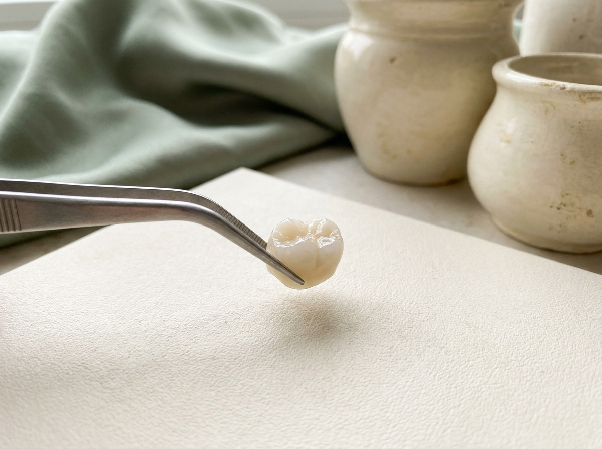 A crown to protect a damaged tooth