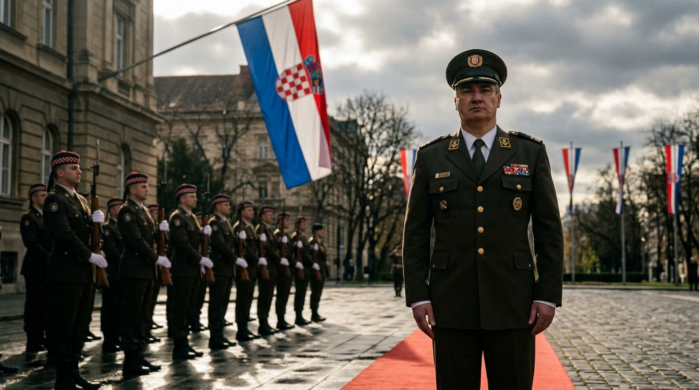 Predsjednik Milanović s gardom