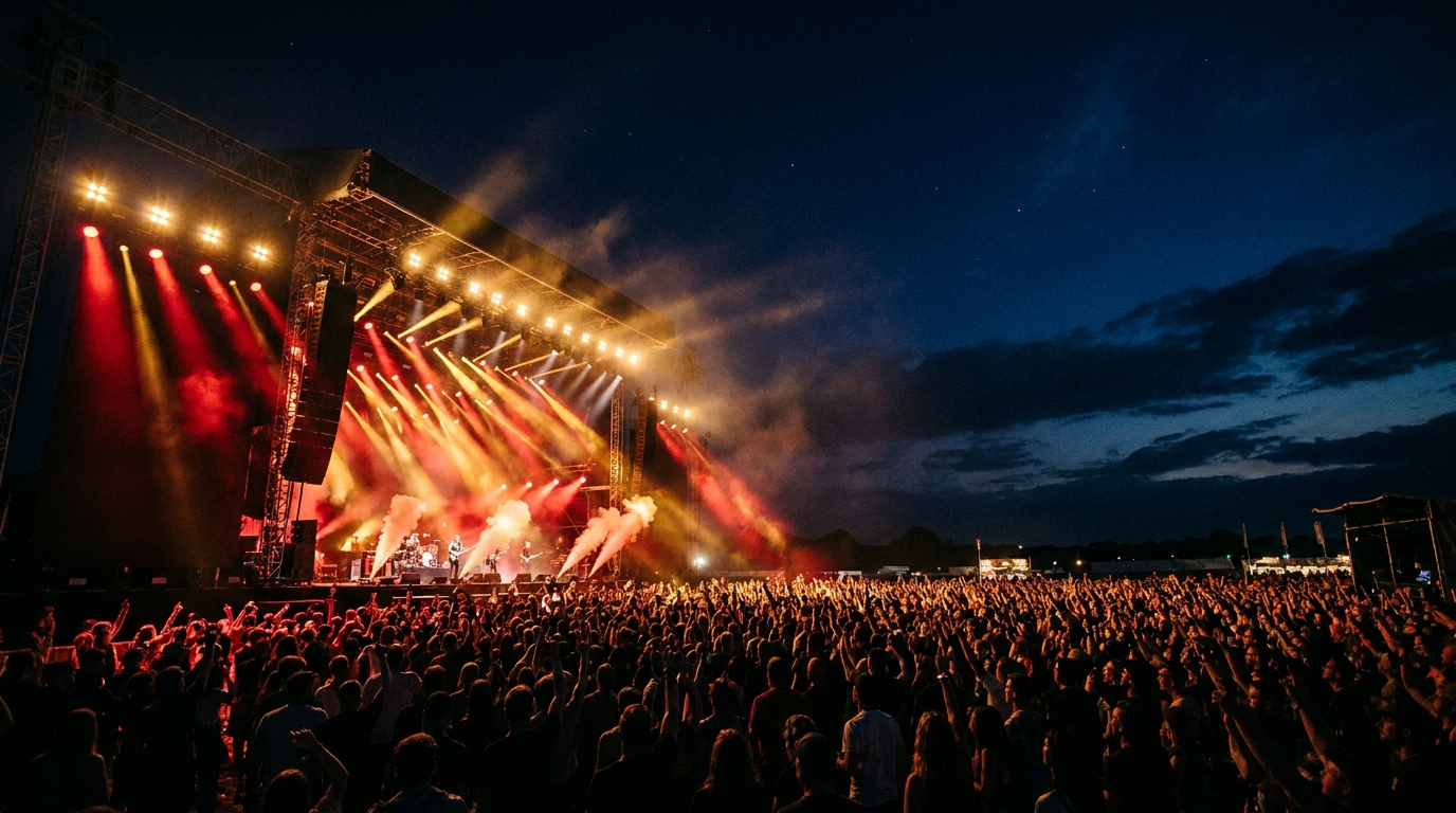 Concert stage lighting