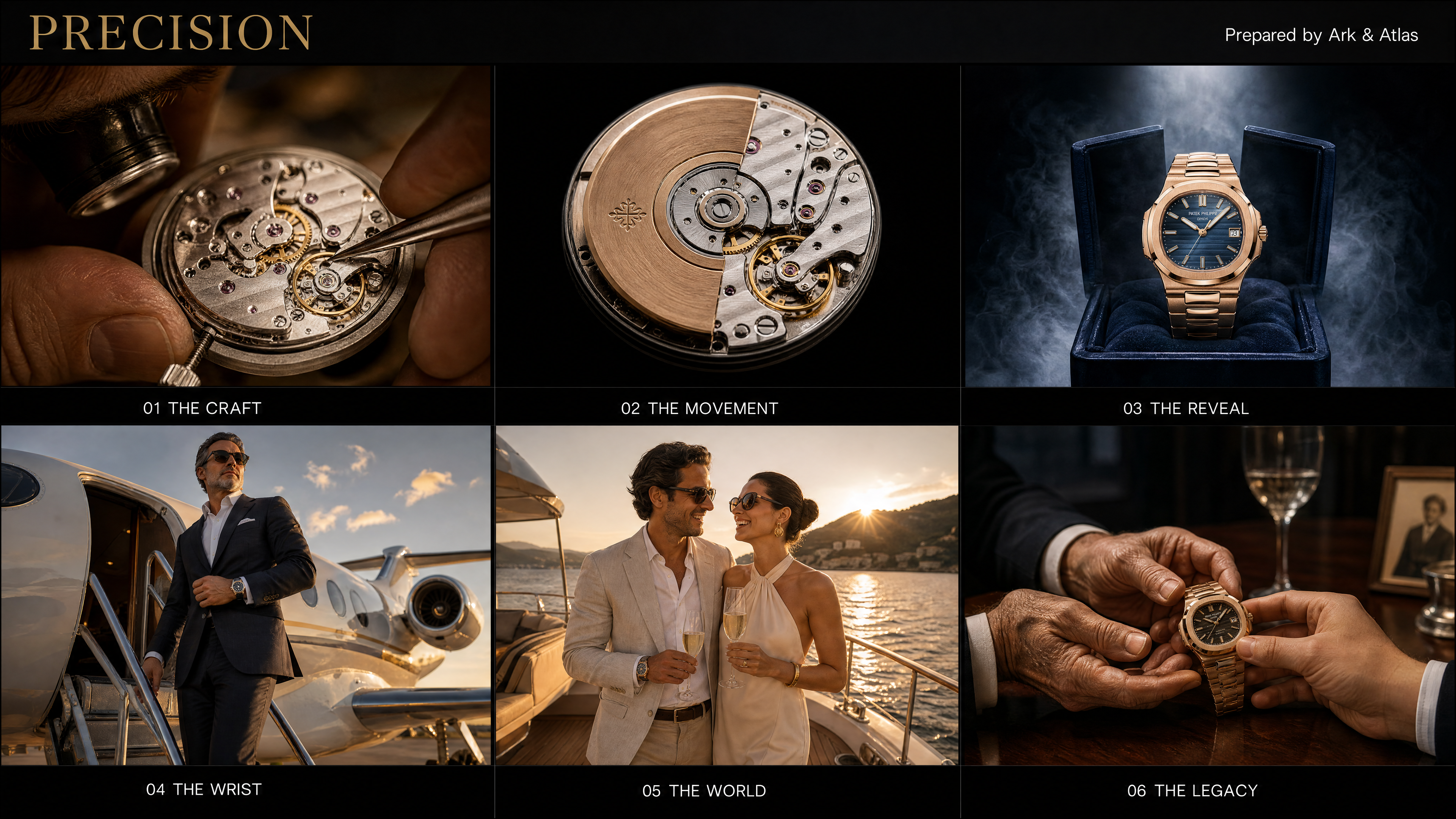 PRECISION — Luxury Watch Campaign Storyboard