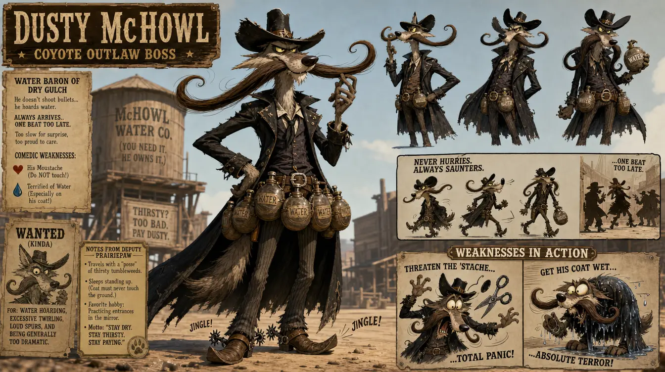 The Rattlesnake Gang vs. Otter Sheriff & Cowboy Cat | AI Animated Western Short