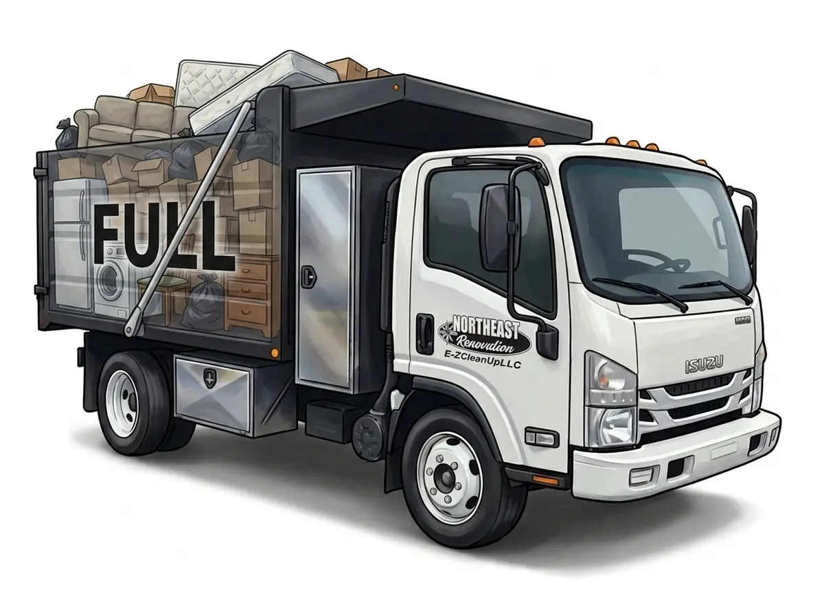 Full truck load — overflowing
