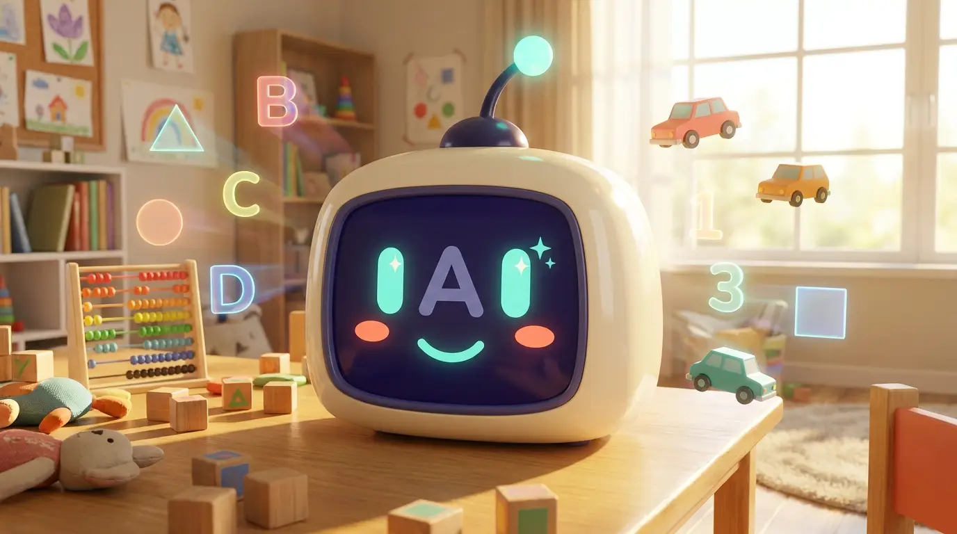 Ricky mostra lettere e numeri tra giochi colorati