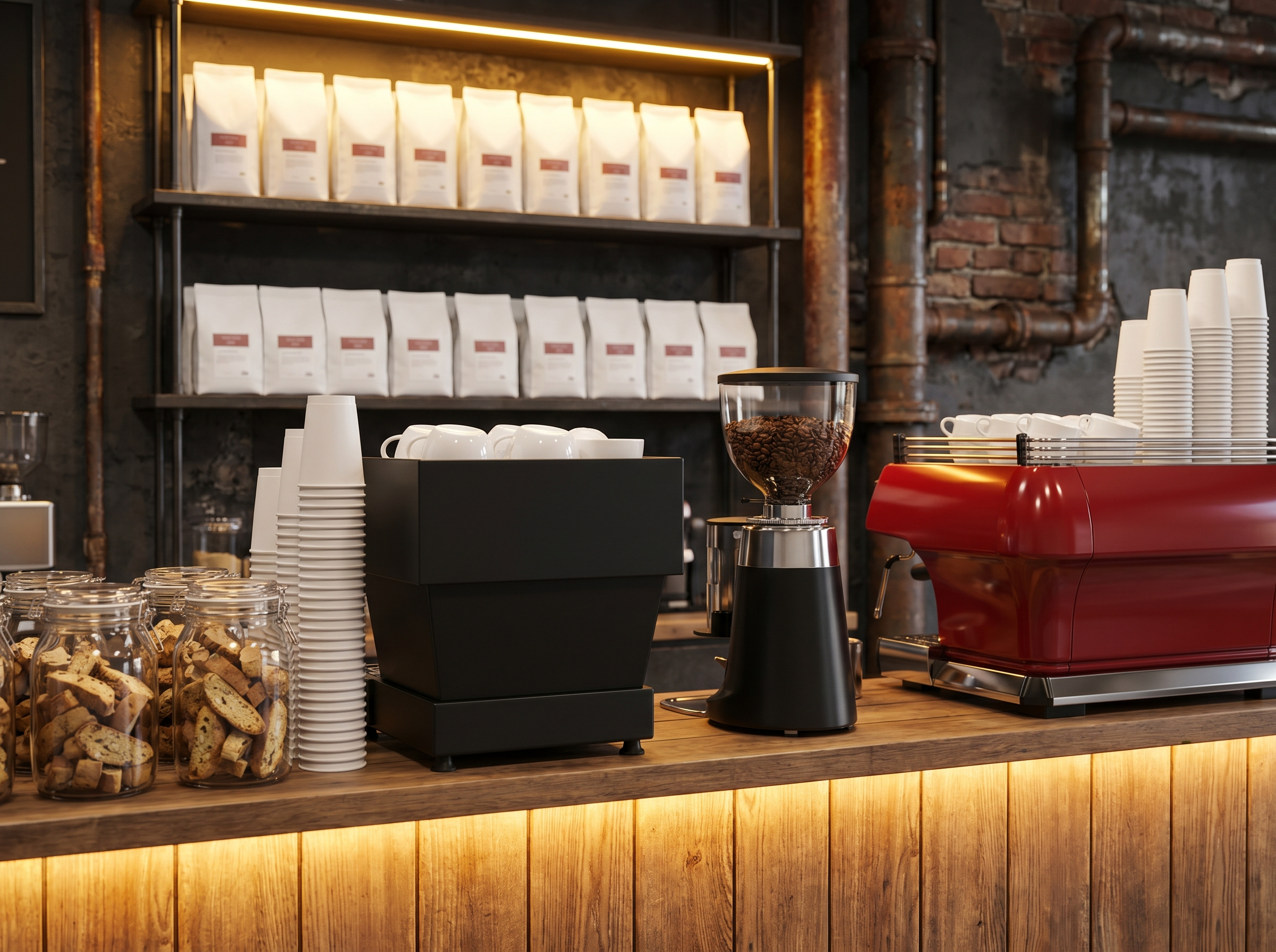 Caffe 500 mobile espresso bar setup