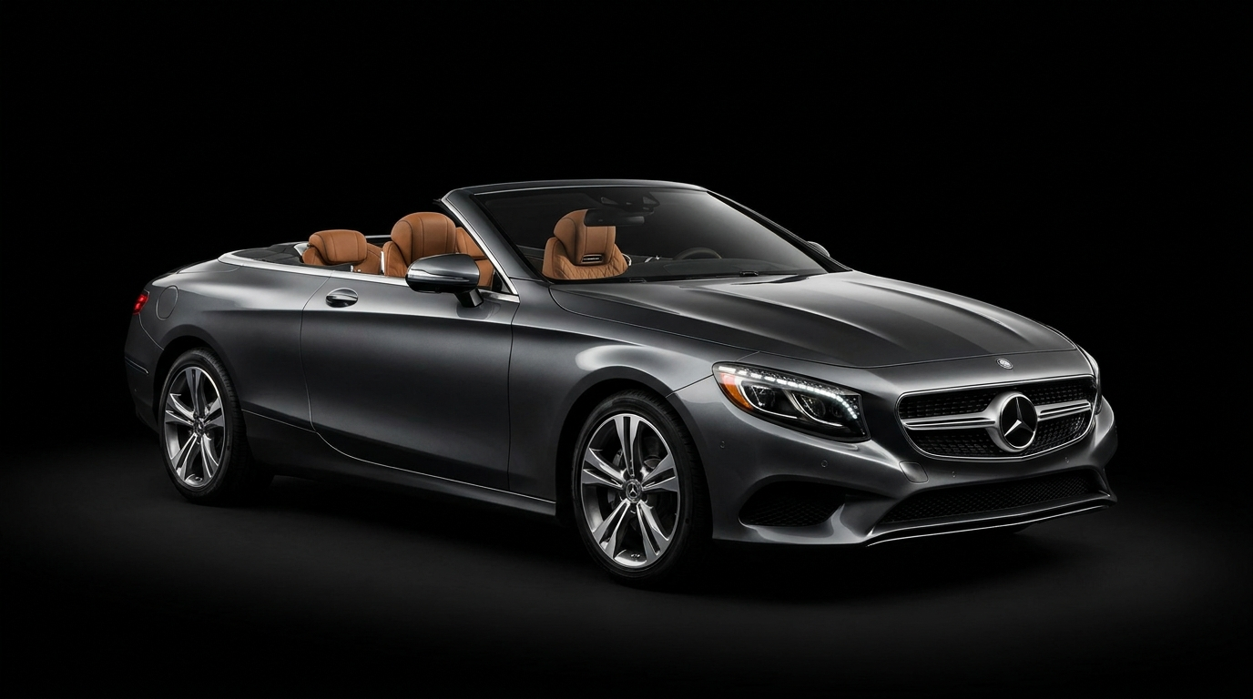 Luxury convertible with premium hand-stitched leather interior