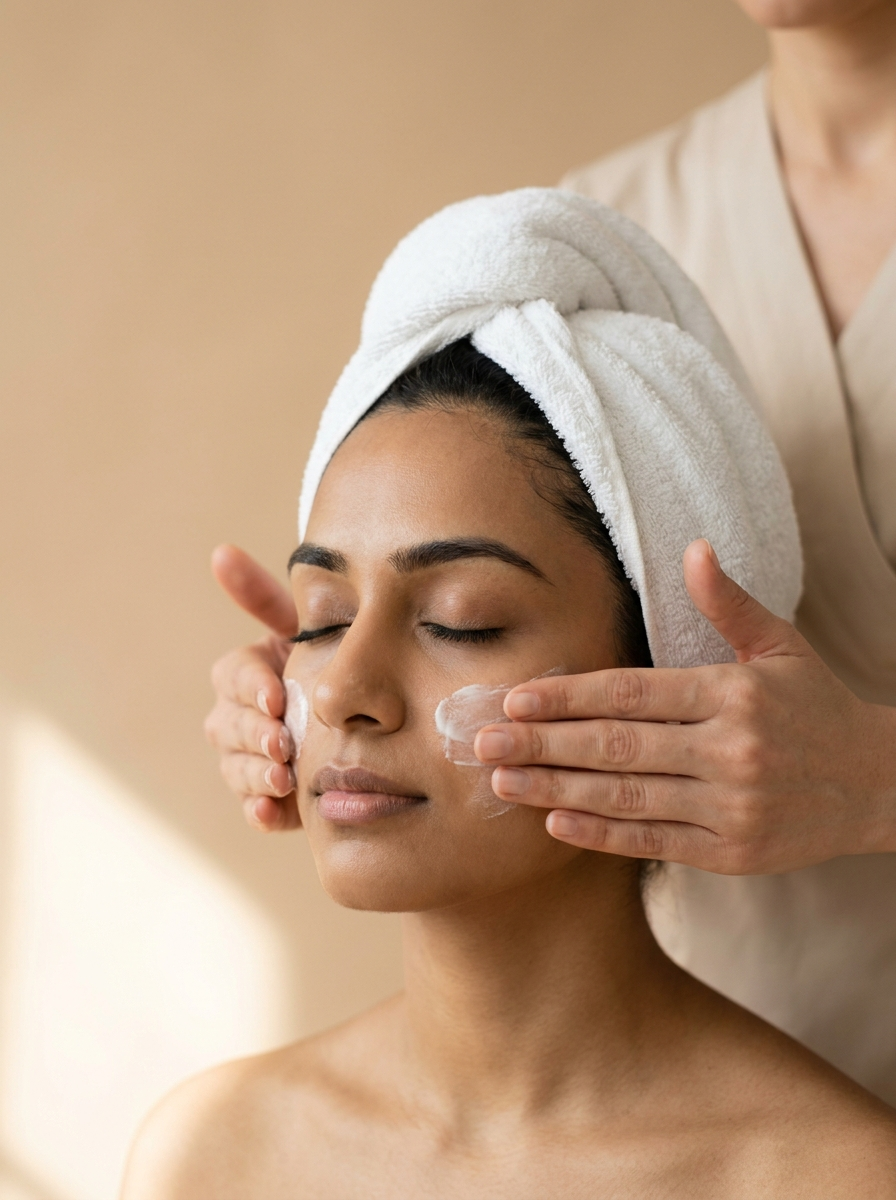 Facial treatment at Arha Spa