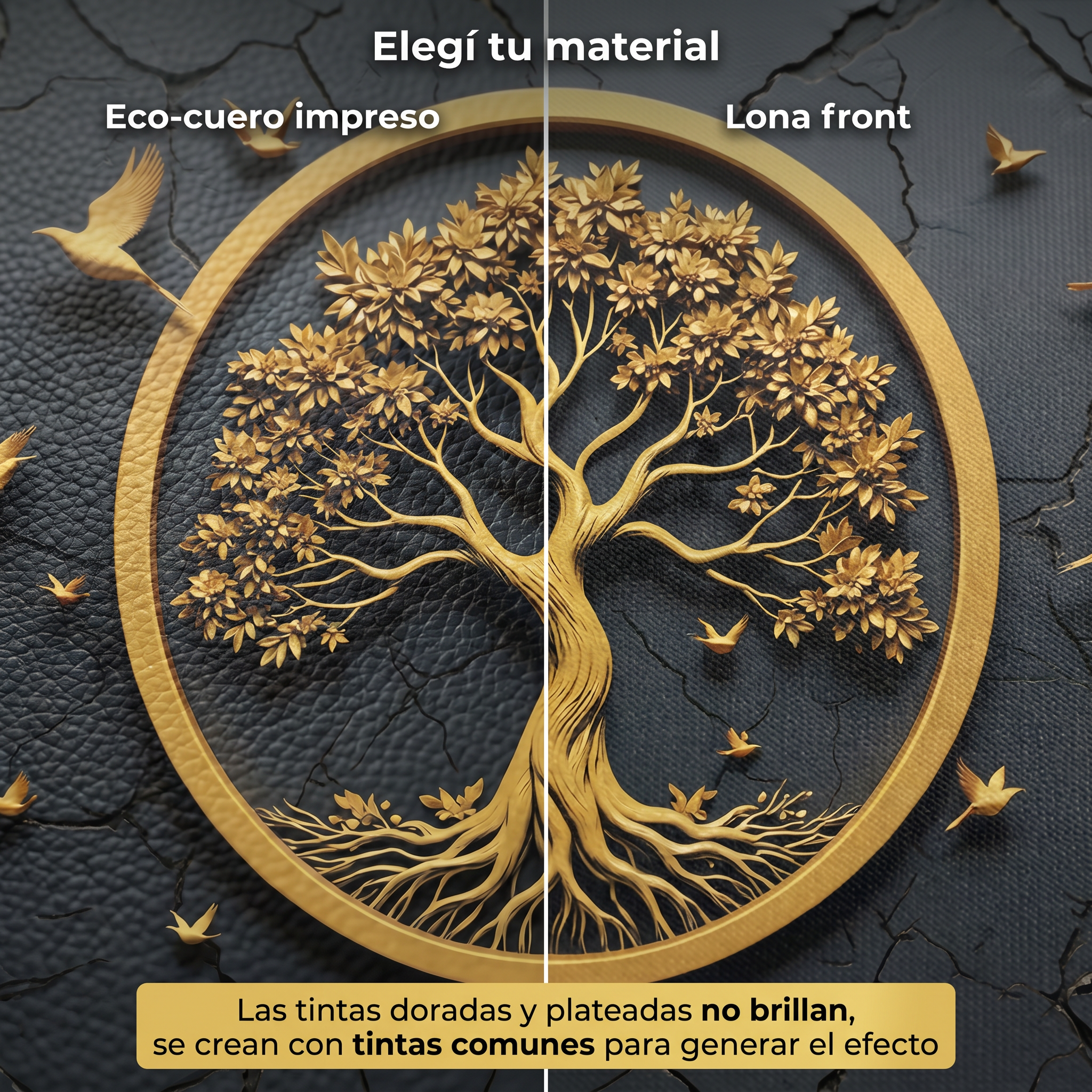 Cuadro Mural Arbol de la Vida materiales