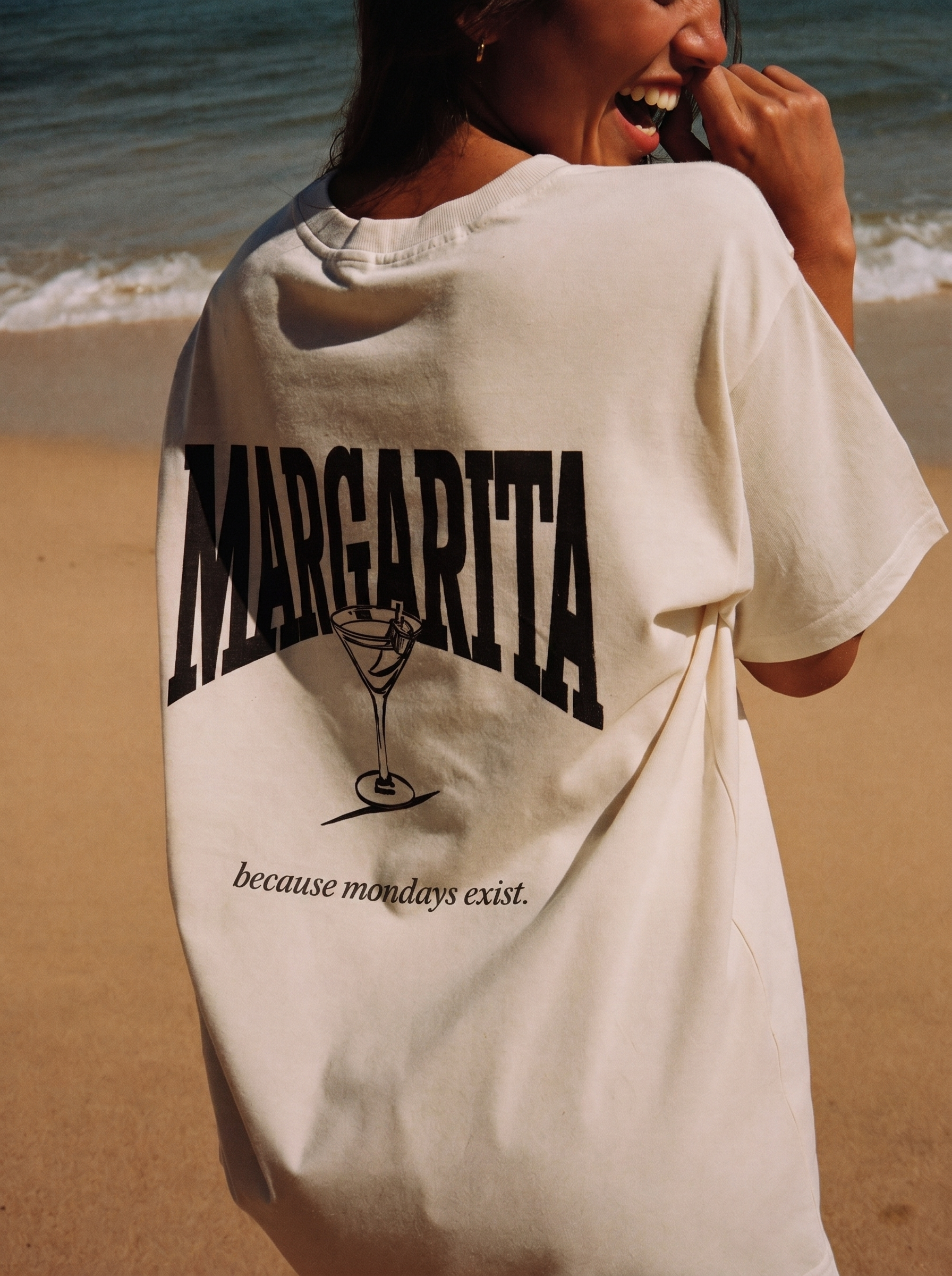 Margarita tee at the beach