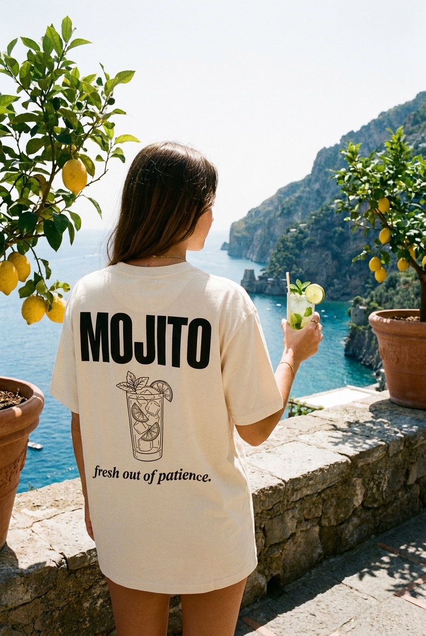 Mojito tee on the Amalfi Coast