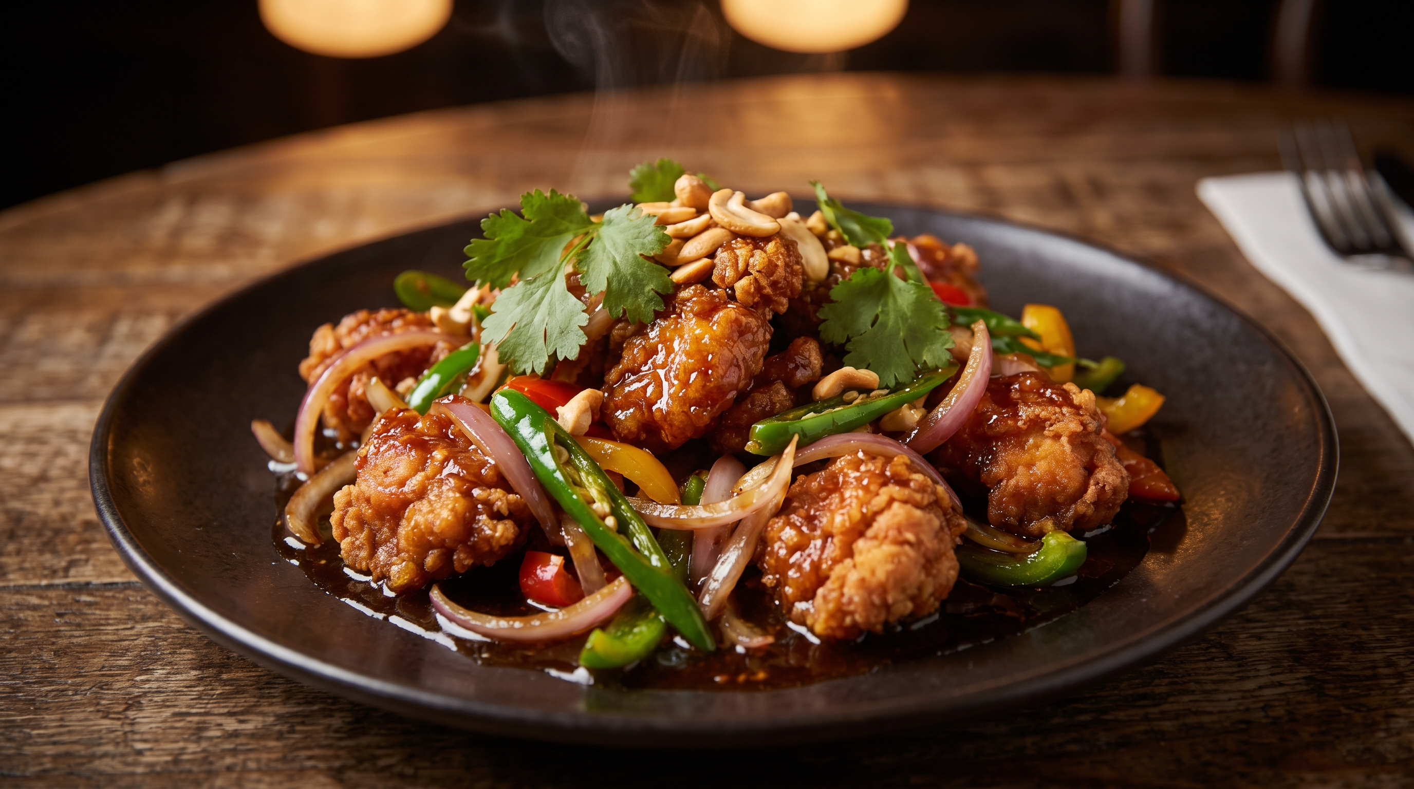Sri Lankan chilli chicken at Blessed Kitchen Scarborough