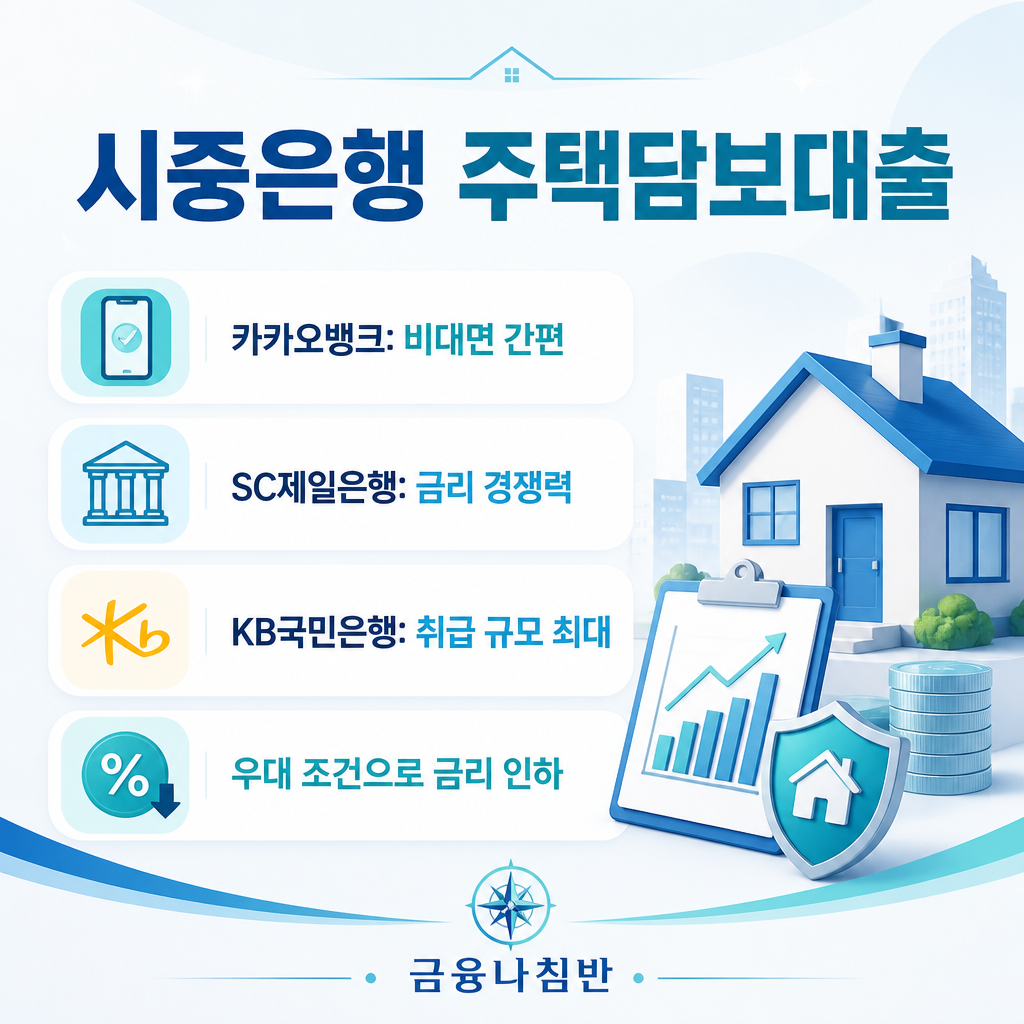 시중은행 주택담보대출 3사