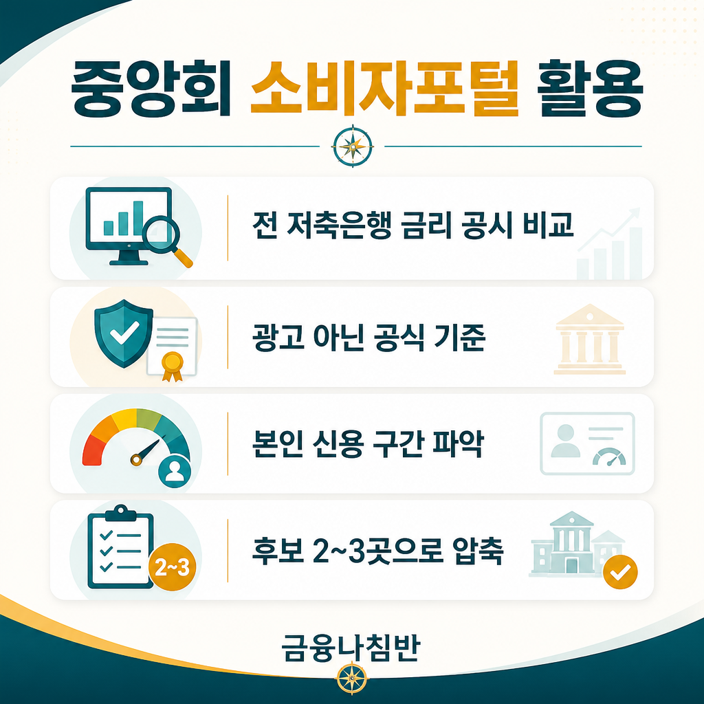 저축은행중앙회 소비자포털 활용법