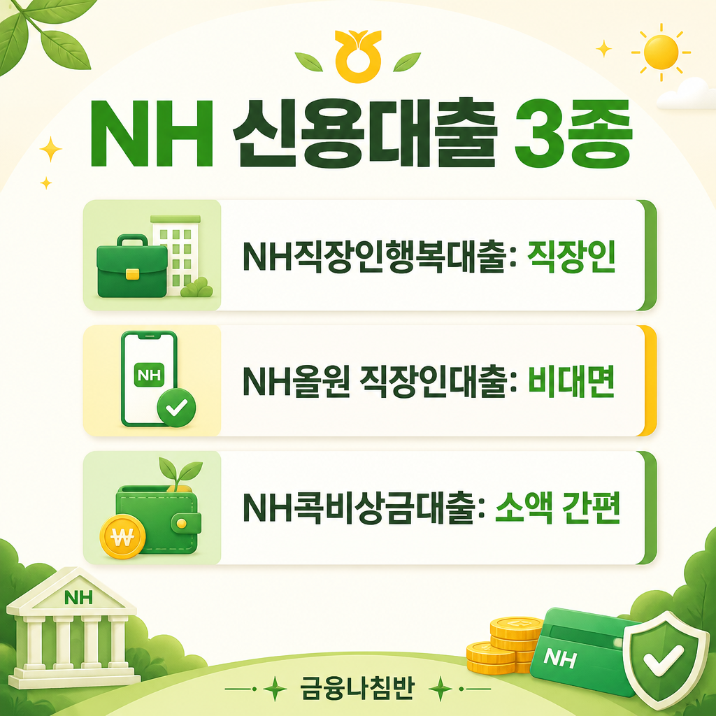 농협 NH 신용대출 3종