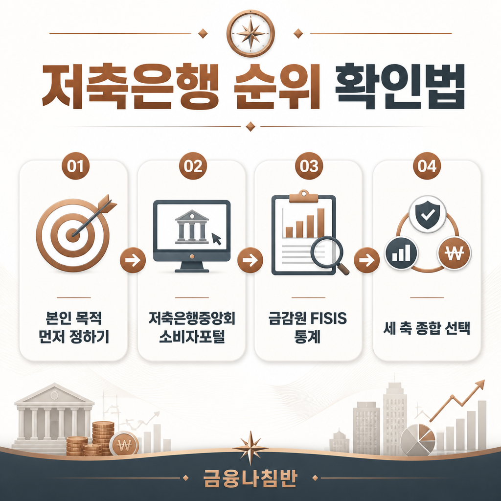 저축은행 순위 확인 방법