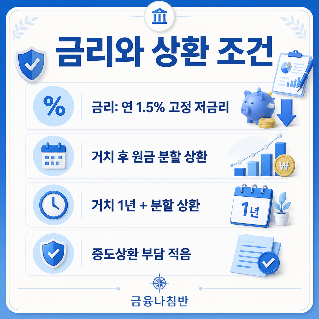 생활안정자금 금리와 상환 조건