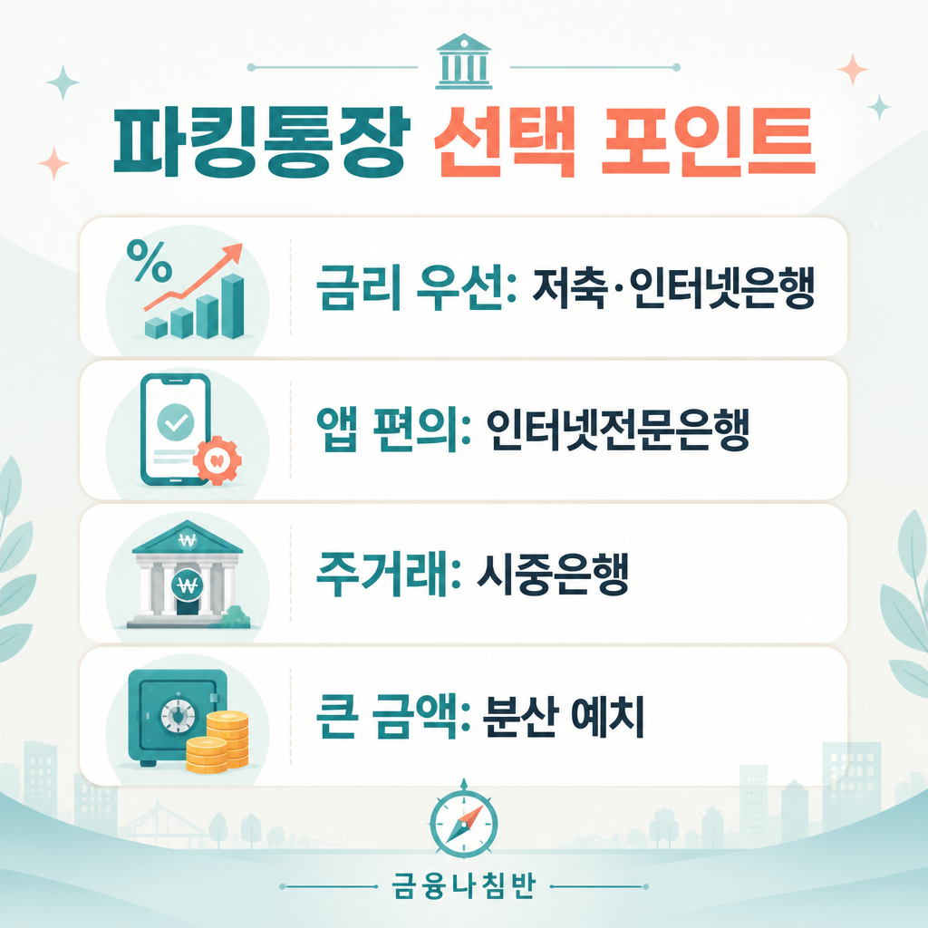 파킹통장 선택 포인트