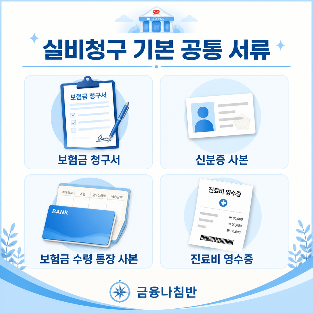 우체국 실비청구 기본 공통 서류