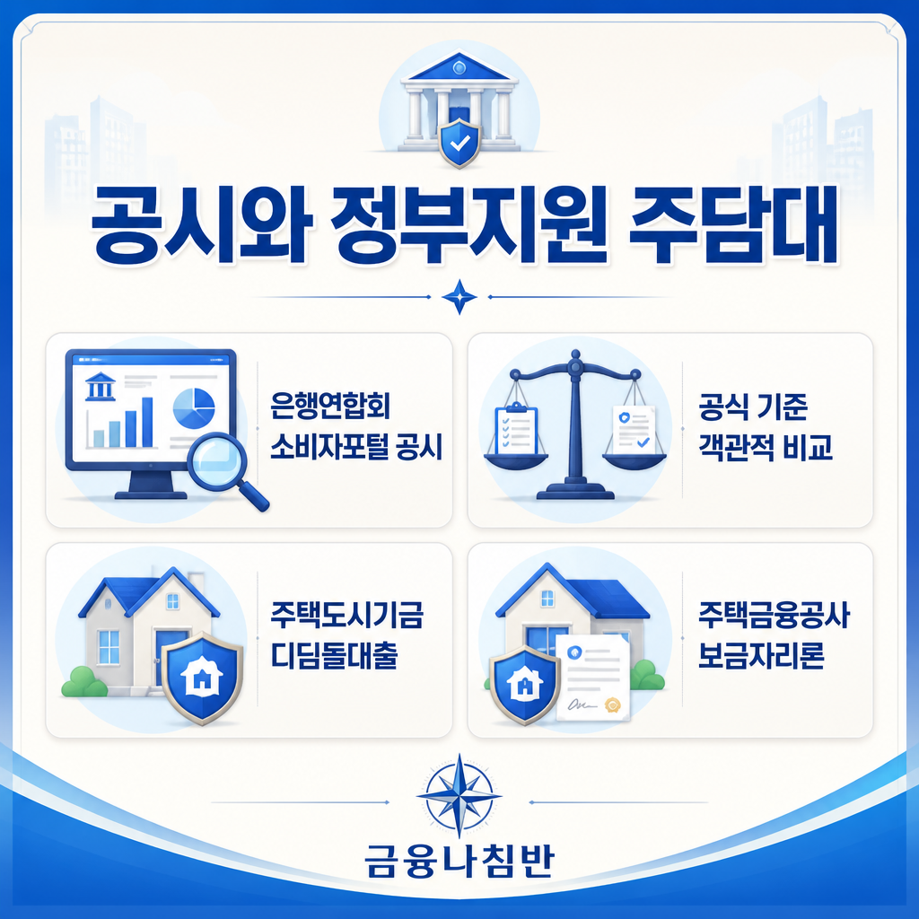 은행연합회 공시와 정부지원 주담대