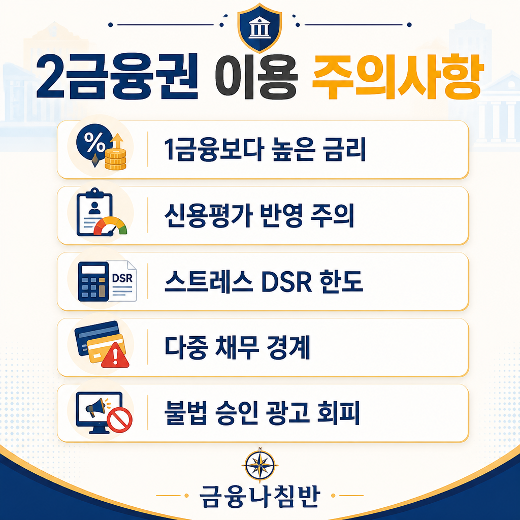 2금융권 이용 주의사항