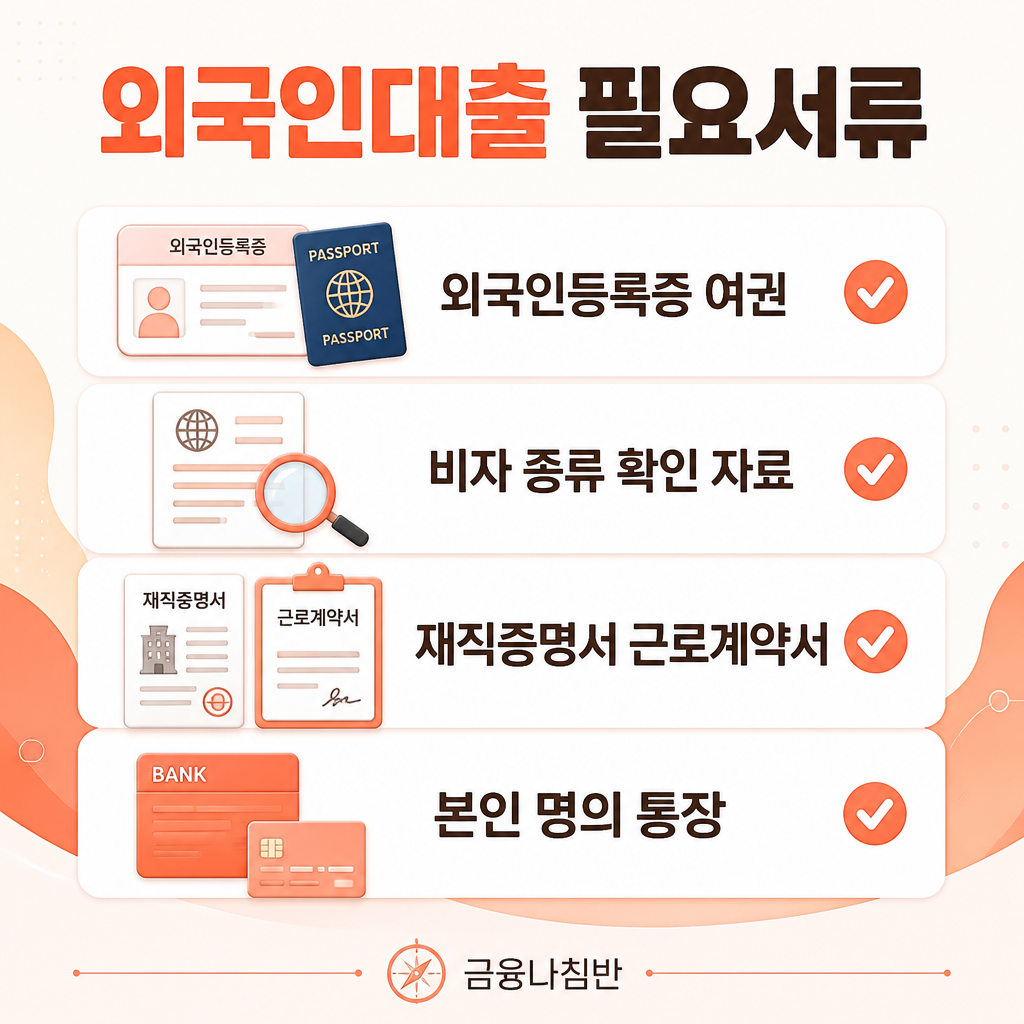 전북은행 외국인대출 필요서류