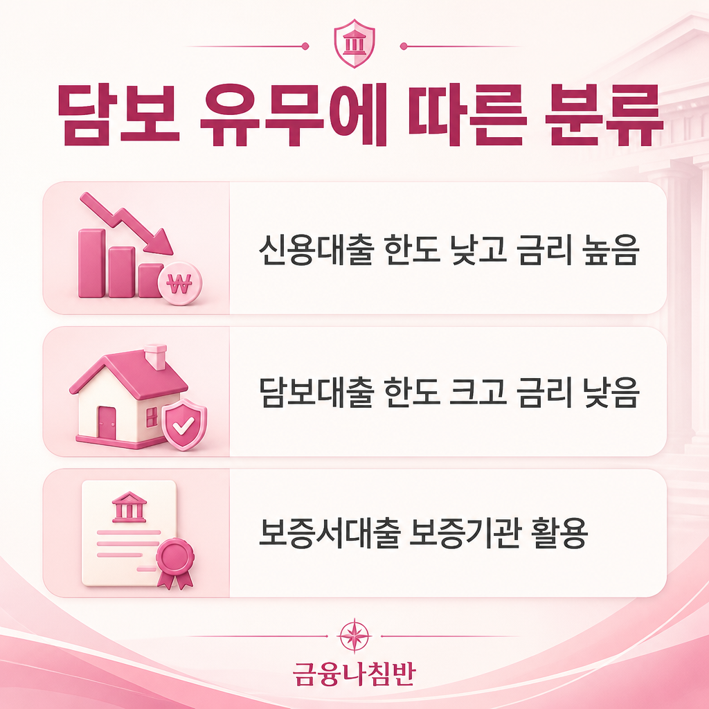 대출 담보 유무에 따른 분류
