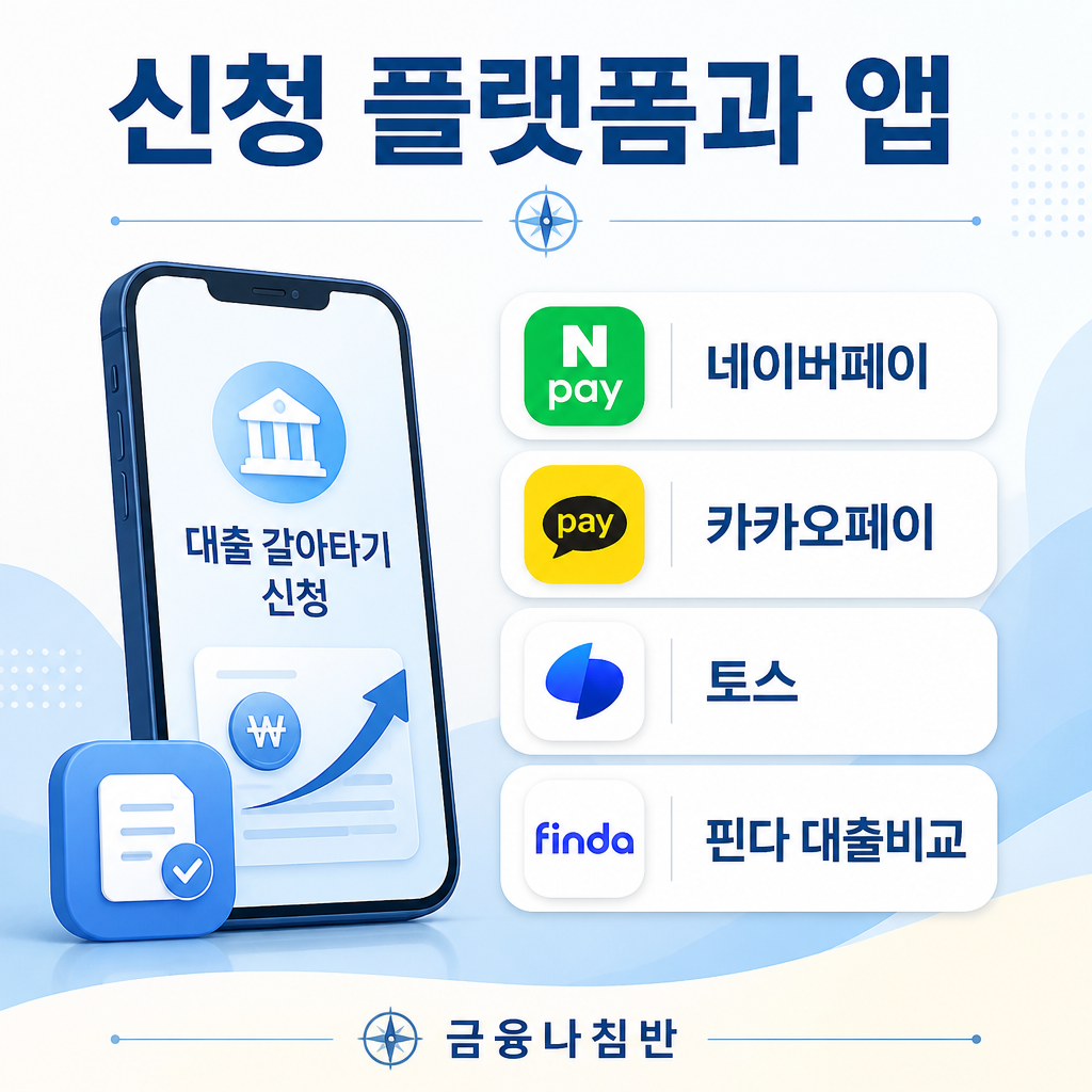 대출 갈아타기 신청 플랫폼과 앱