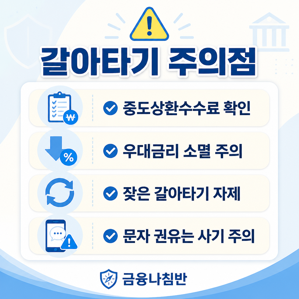 대출 갈아타기 주의할 점