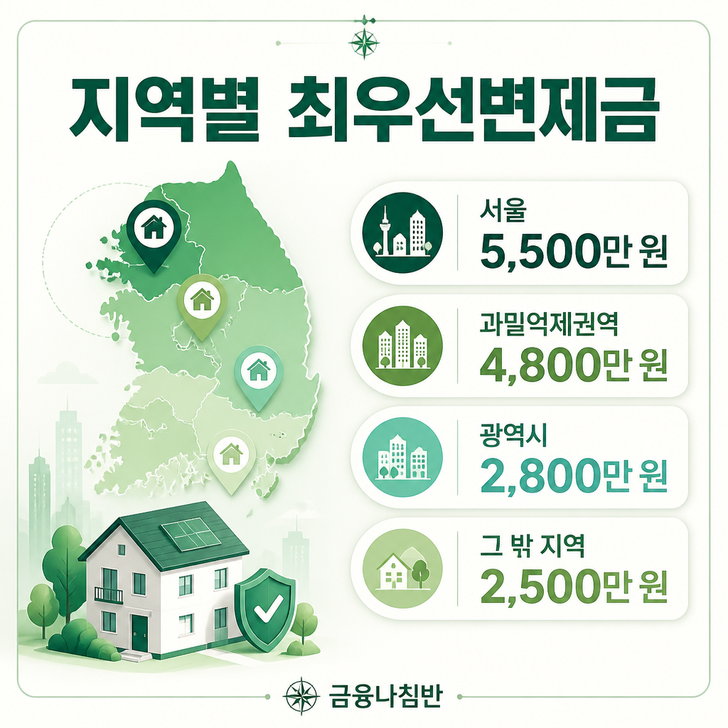 지역별 방공제 최우선변제금