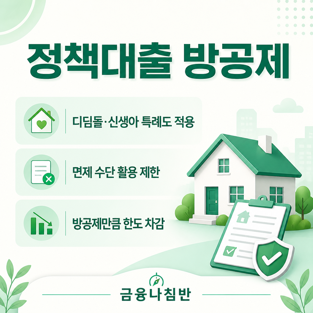 디딤돌 신생아 특례대출 방공제 규제
