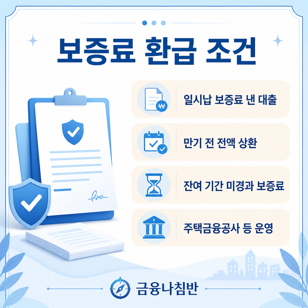 대출 보증료 환급 조건