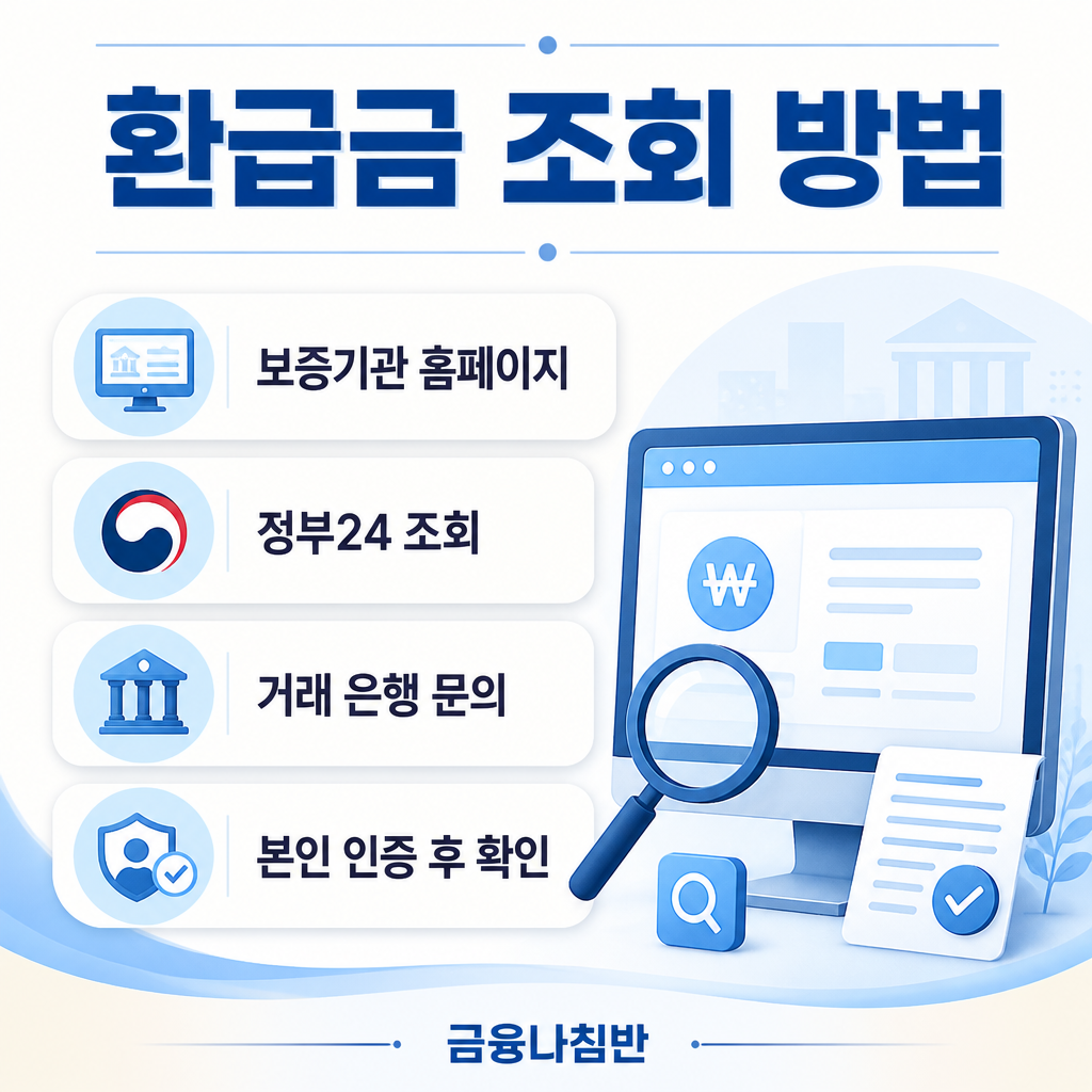 대출 보증료 환급금 조회 방법