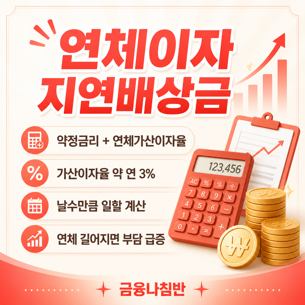 하루 연체로 발생하는 연체이자