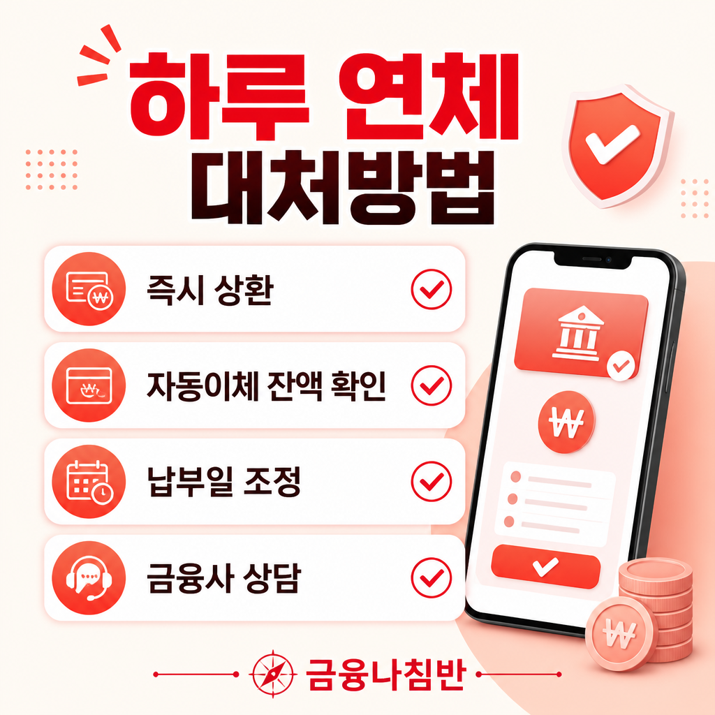 대출 하루 연체 대처 방법