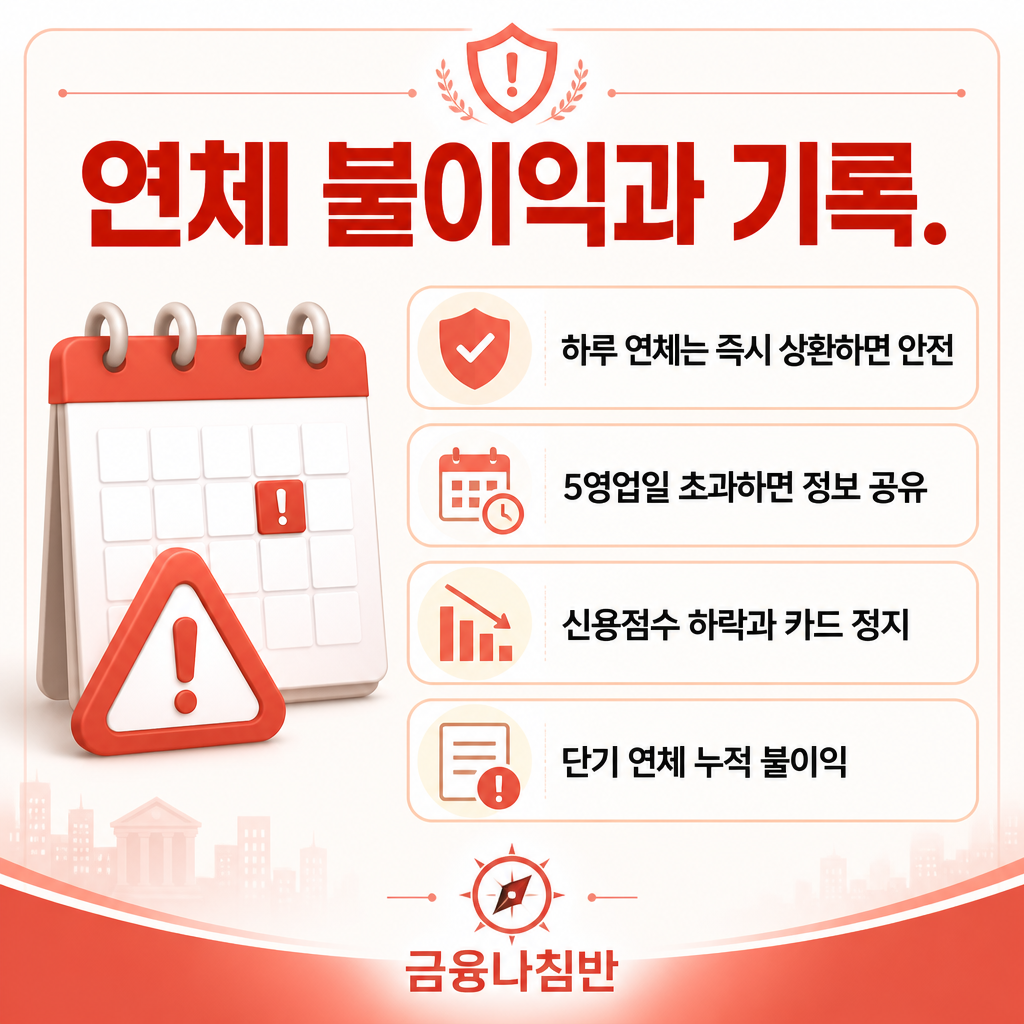 하루 연체로 생기는 불이익과 기록