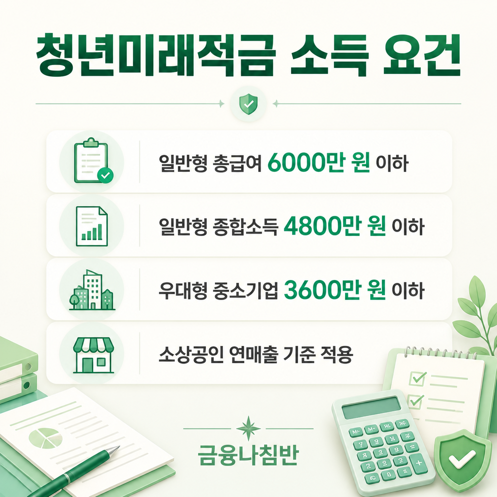 청년미래적금 소득 요건