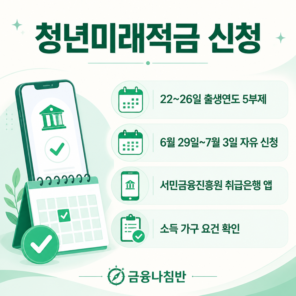 청년미래적금 신청 방법
