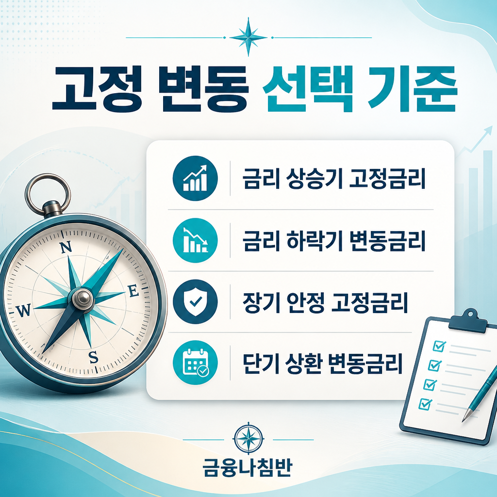 고정금리 변동금리 선택 기준