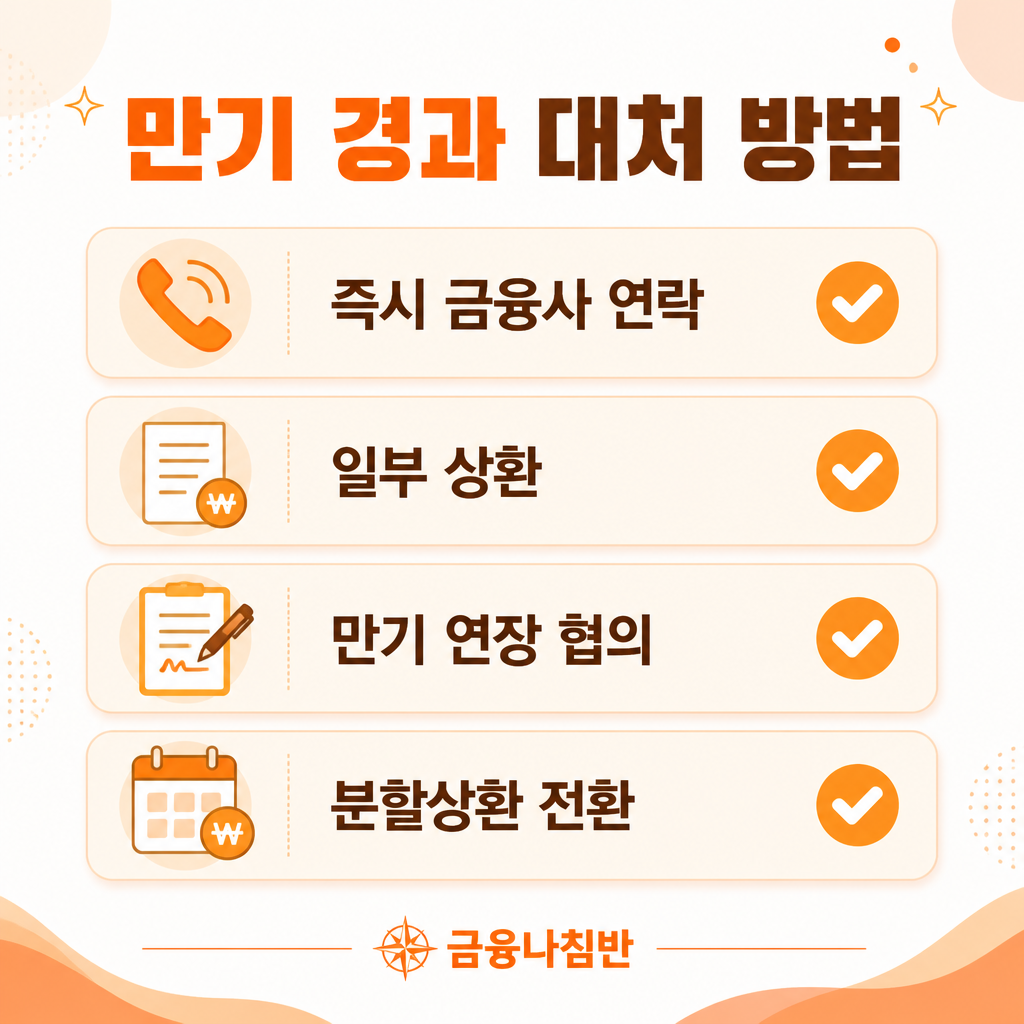 만기일 경과 시 대처 방법