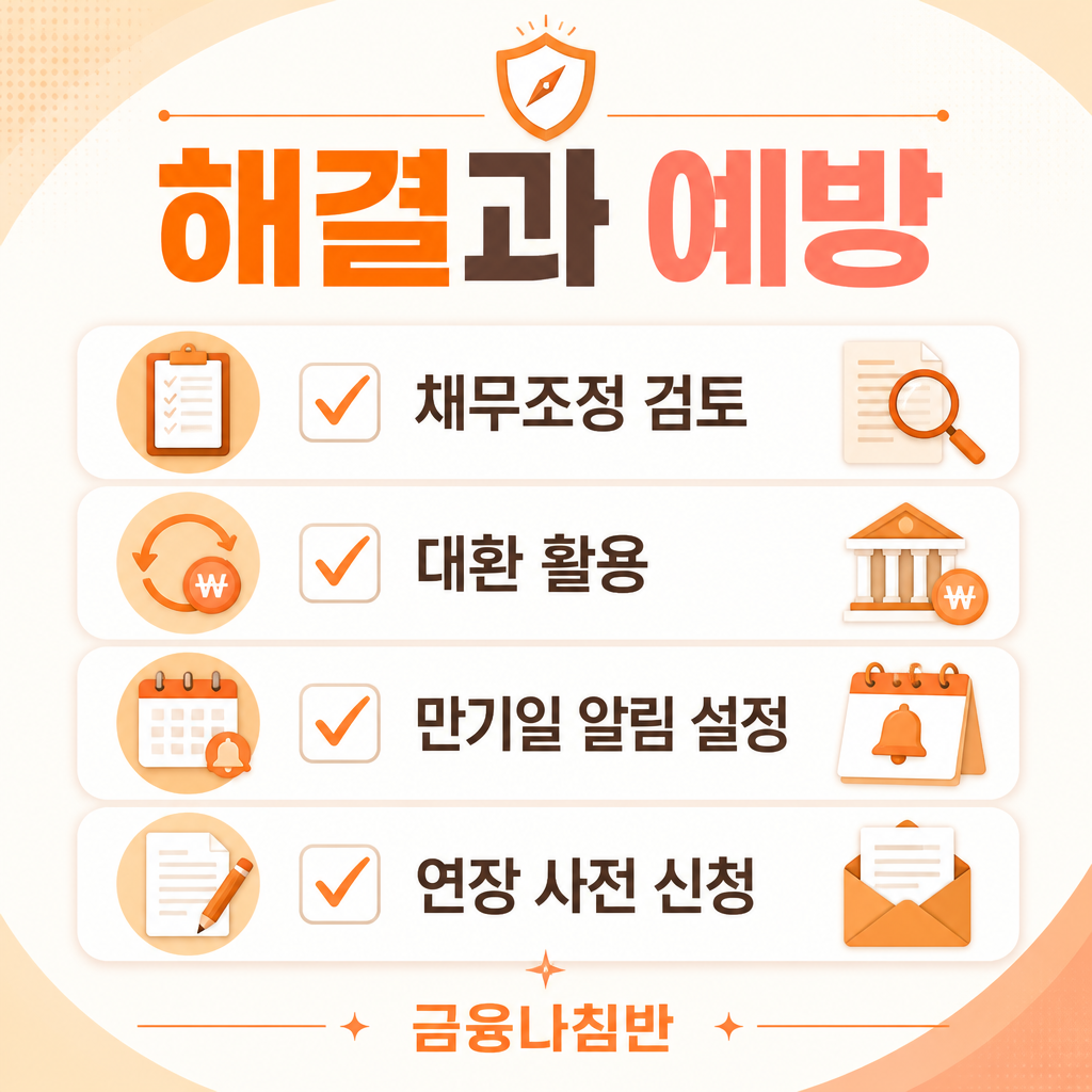 만기 지난 대출 해결과 예방