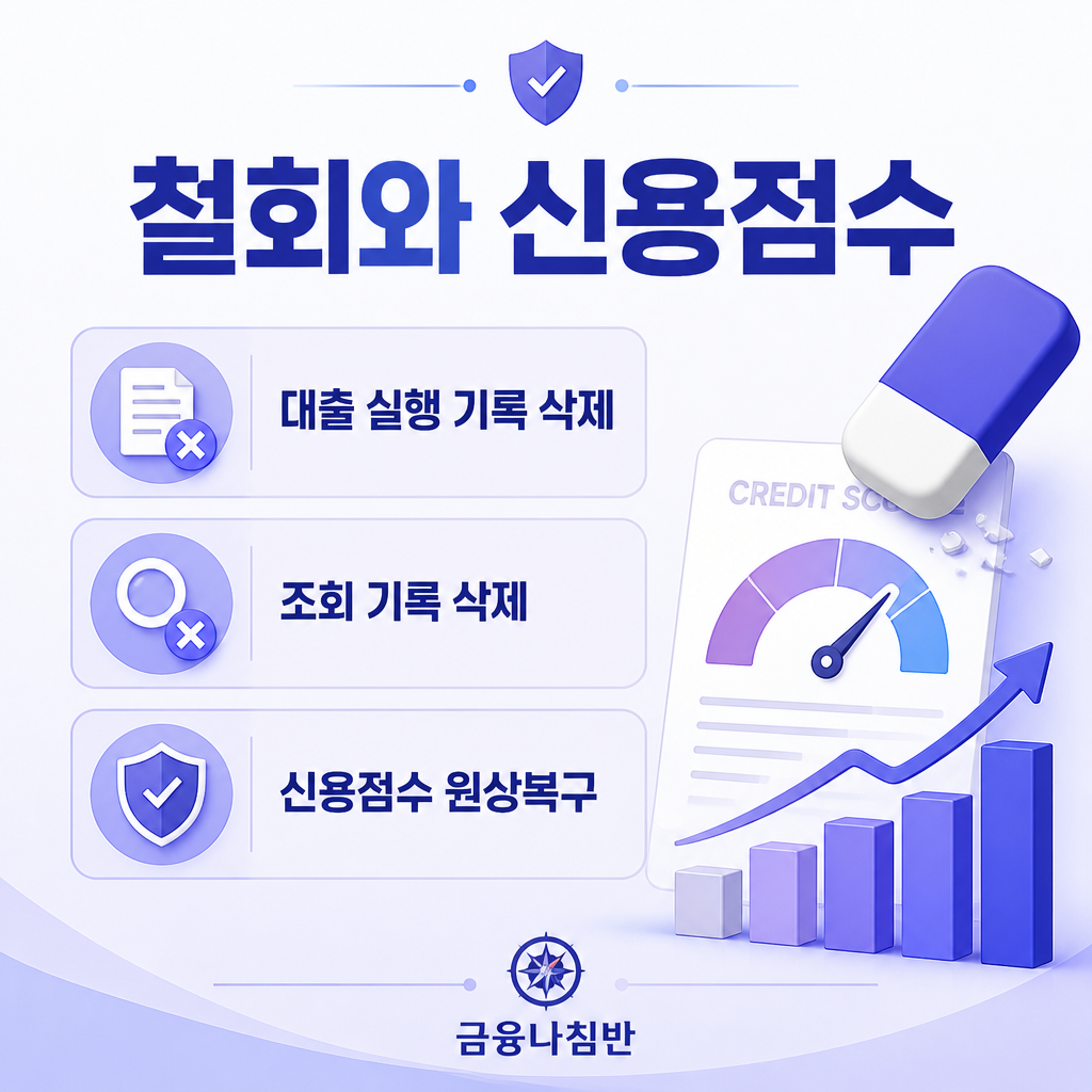 대출 철회가 신용점수에 미치는 영향