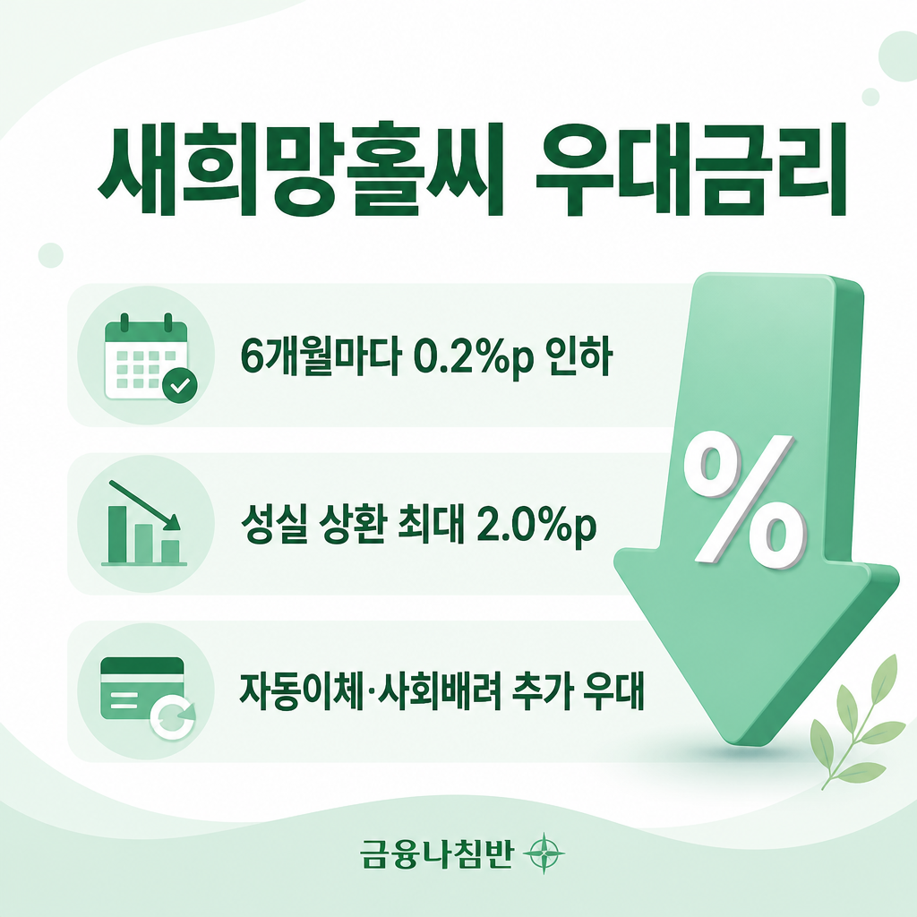 새희망홀씨 우대금리 혜택