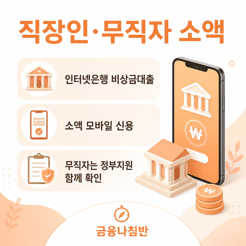 직장인 무직자 소액대출 비상금대출