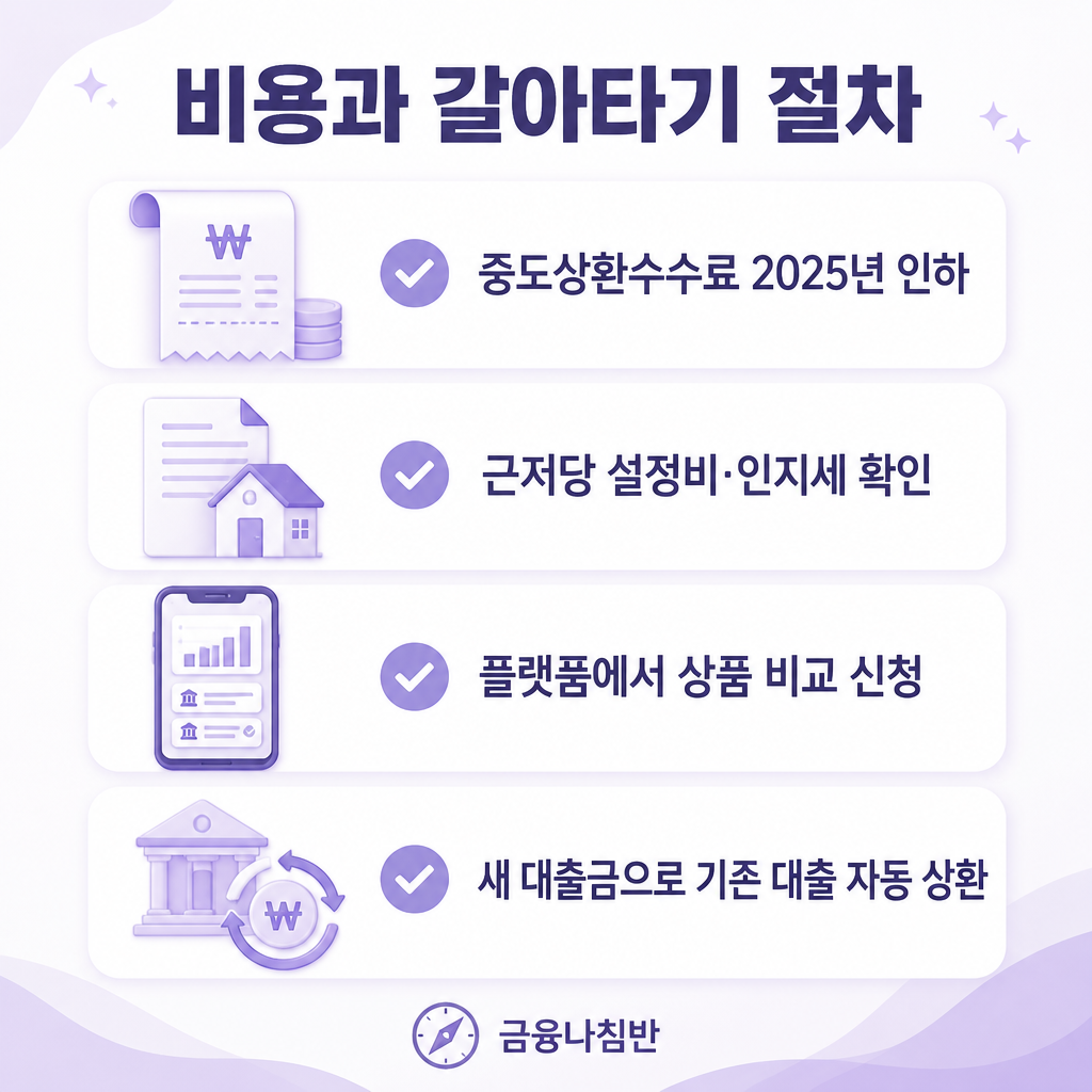 주택담보대출 대환 비용과 갈아타기 절차