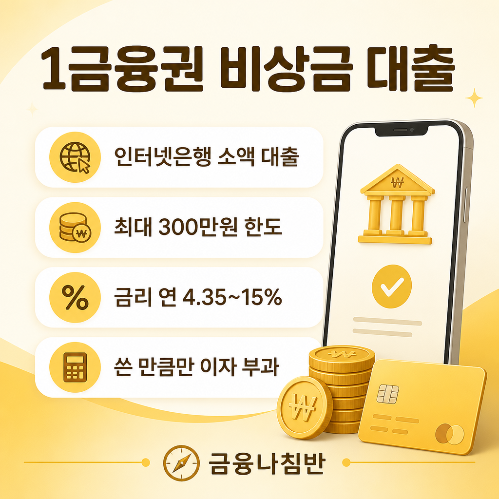 1금융권 무직자 비상금 대출