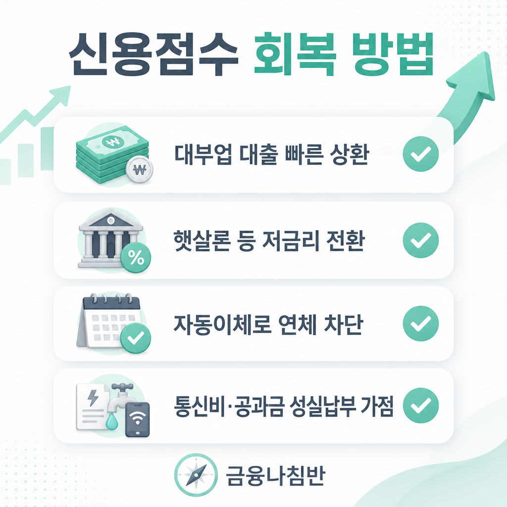 대부업 신용점수 회복 방법