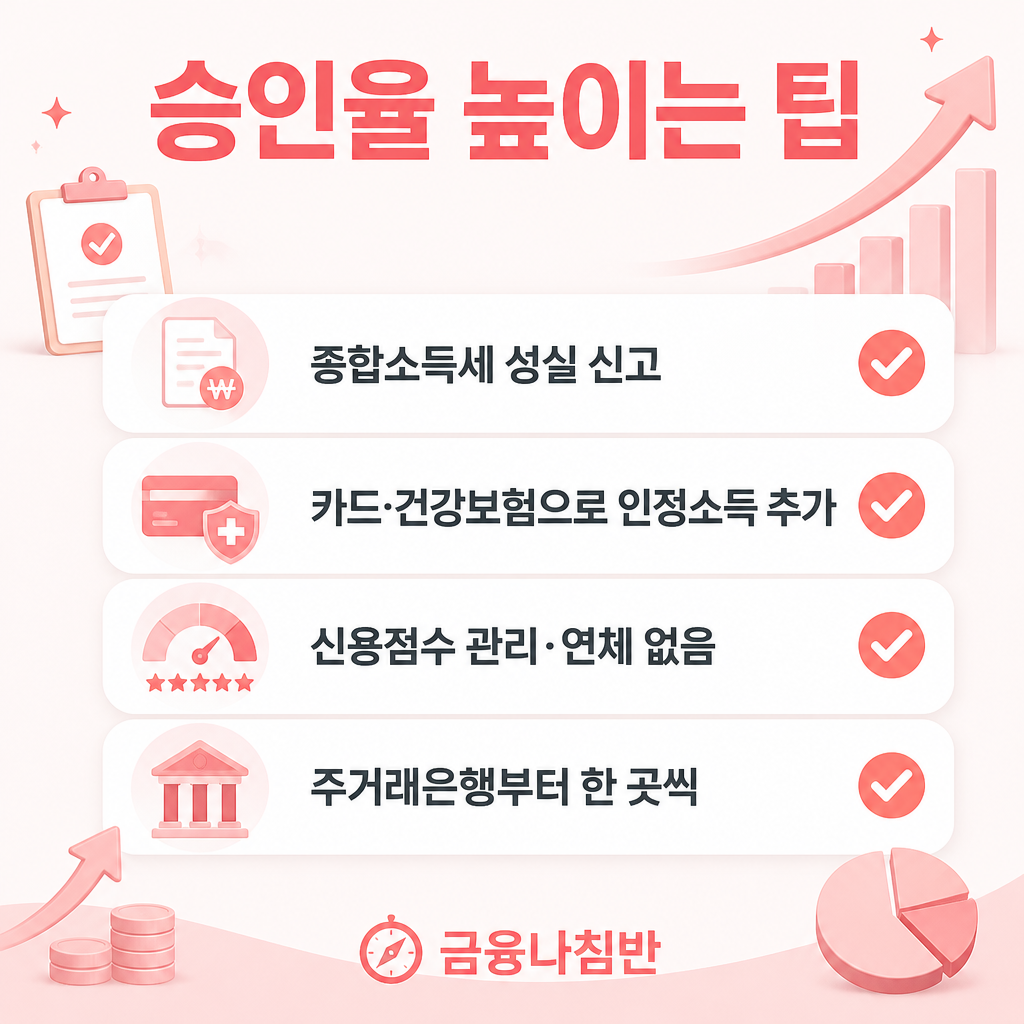 프리랜서 신용대출 승인율 높이는 팁