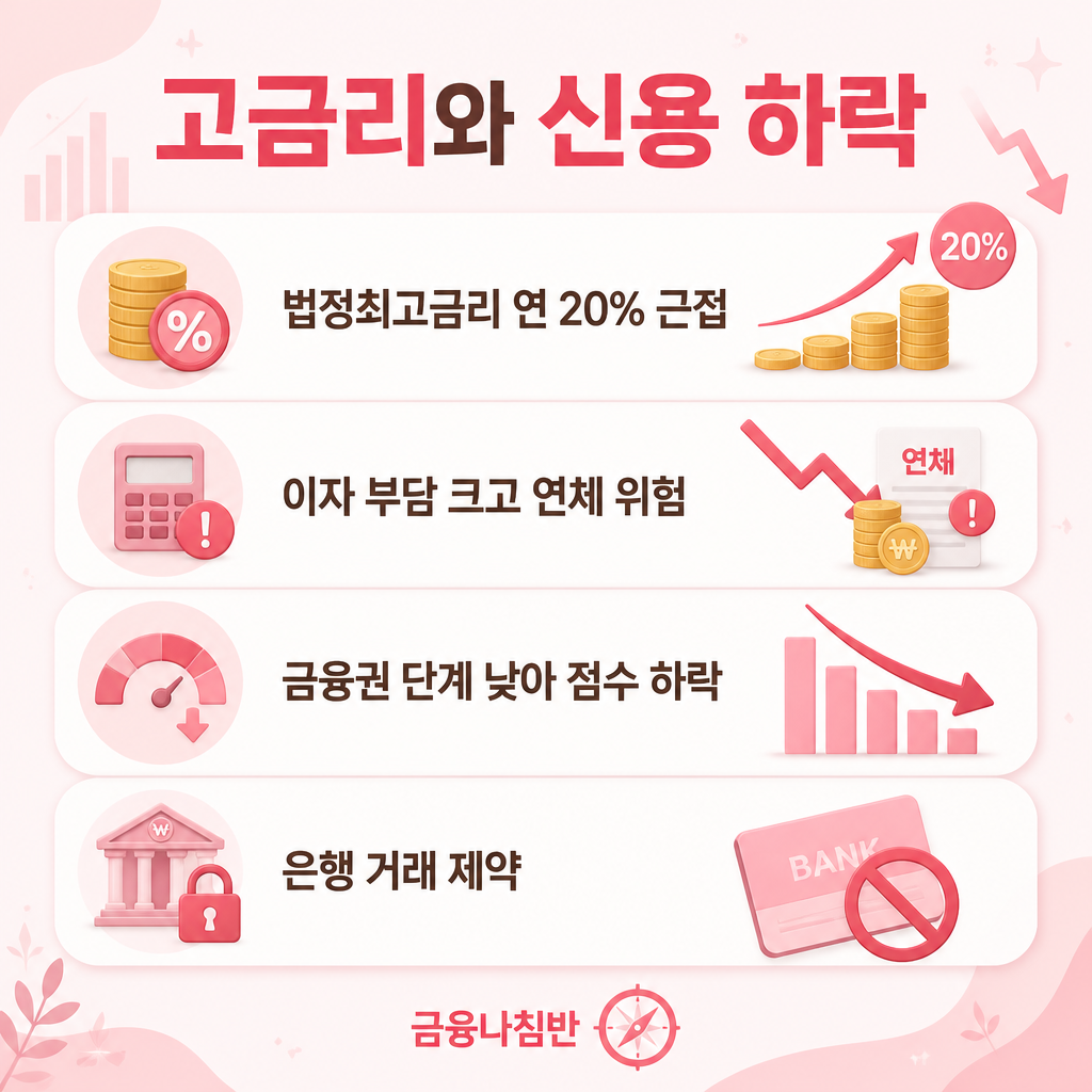 대부업 고금리와 신용 하락