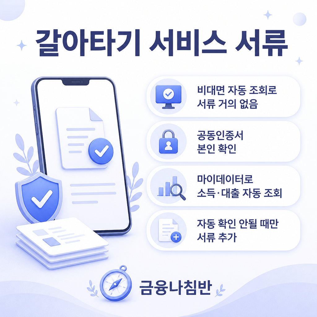 갈아타기 서비스 필요서류