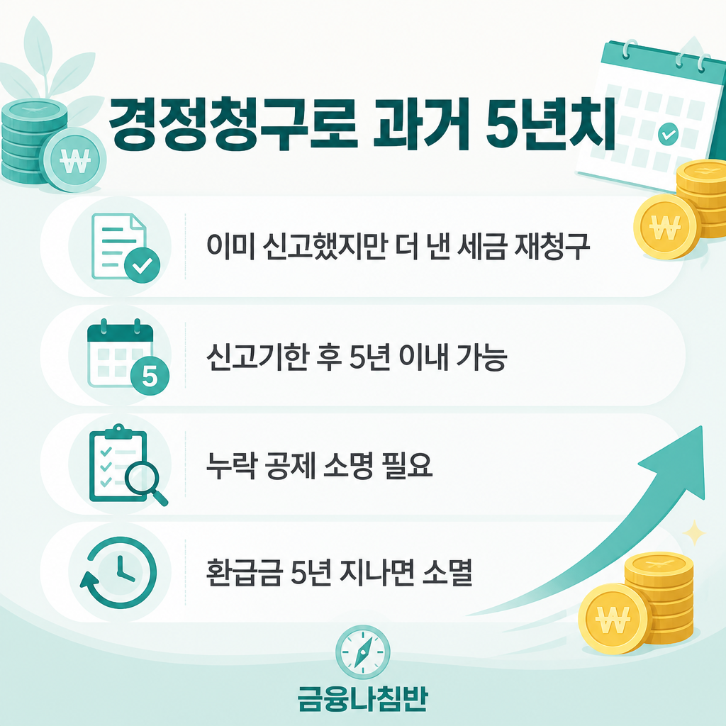 경정청구로 과거 5년치 환급 찾기