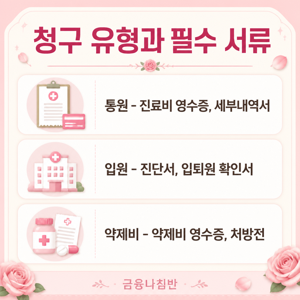 실비보험 청구 유형과 필수 서류